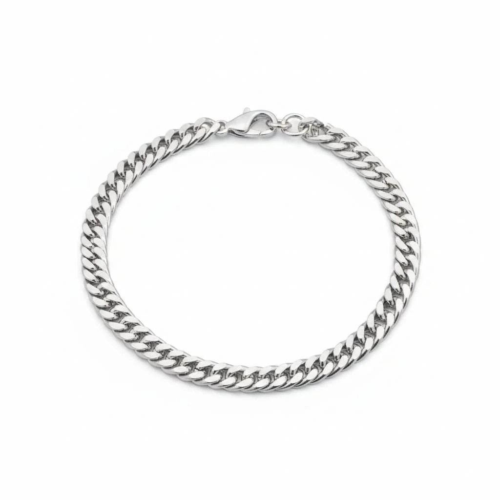 Cuban Link Bracelet (Silver)