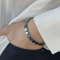 Metallic Octalink Bracelet (Silver)