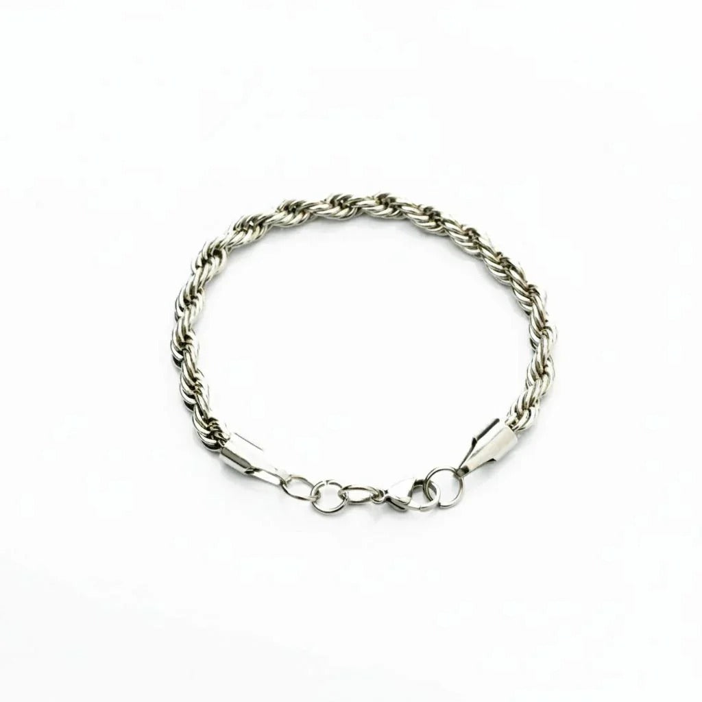 Prestige Leopard Sunglasses + Rope Silver Chai + Silver Greek Ring