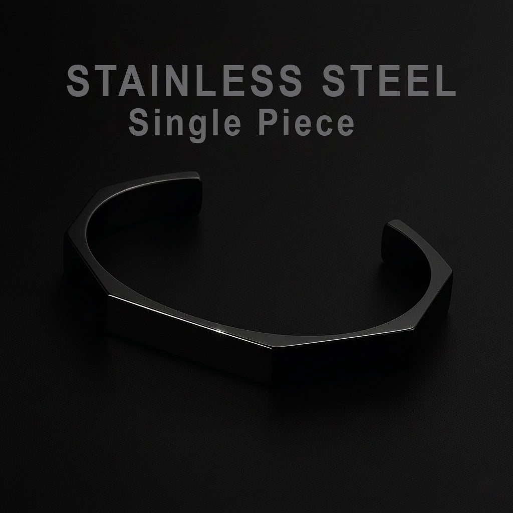 Titan Hex™ Stainless Steel Bracelet – Bold & Modern Design